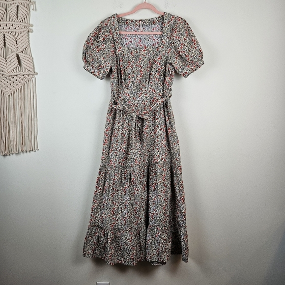 Free People Heartlands Maxi Dress in Ivory Combo Size Small - Picture 2 of 11